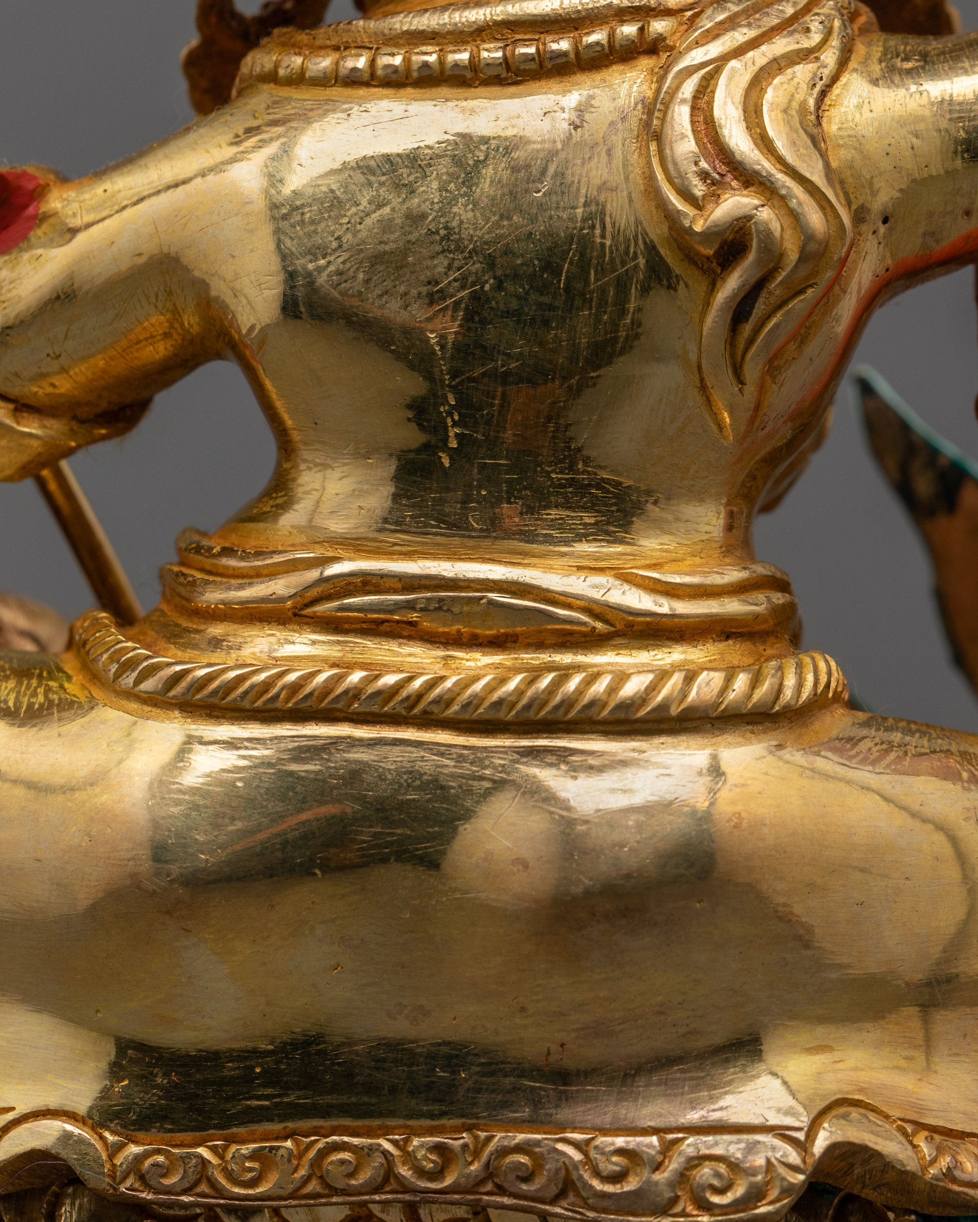 White Dzambhala Statue | Tibetan Wealth Deity Handcrafted in Nepal
