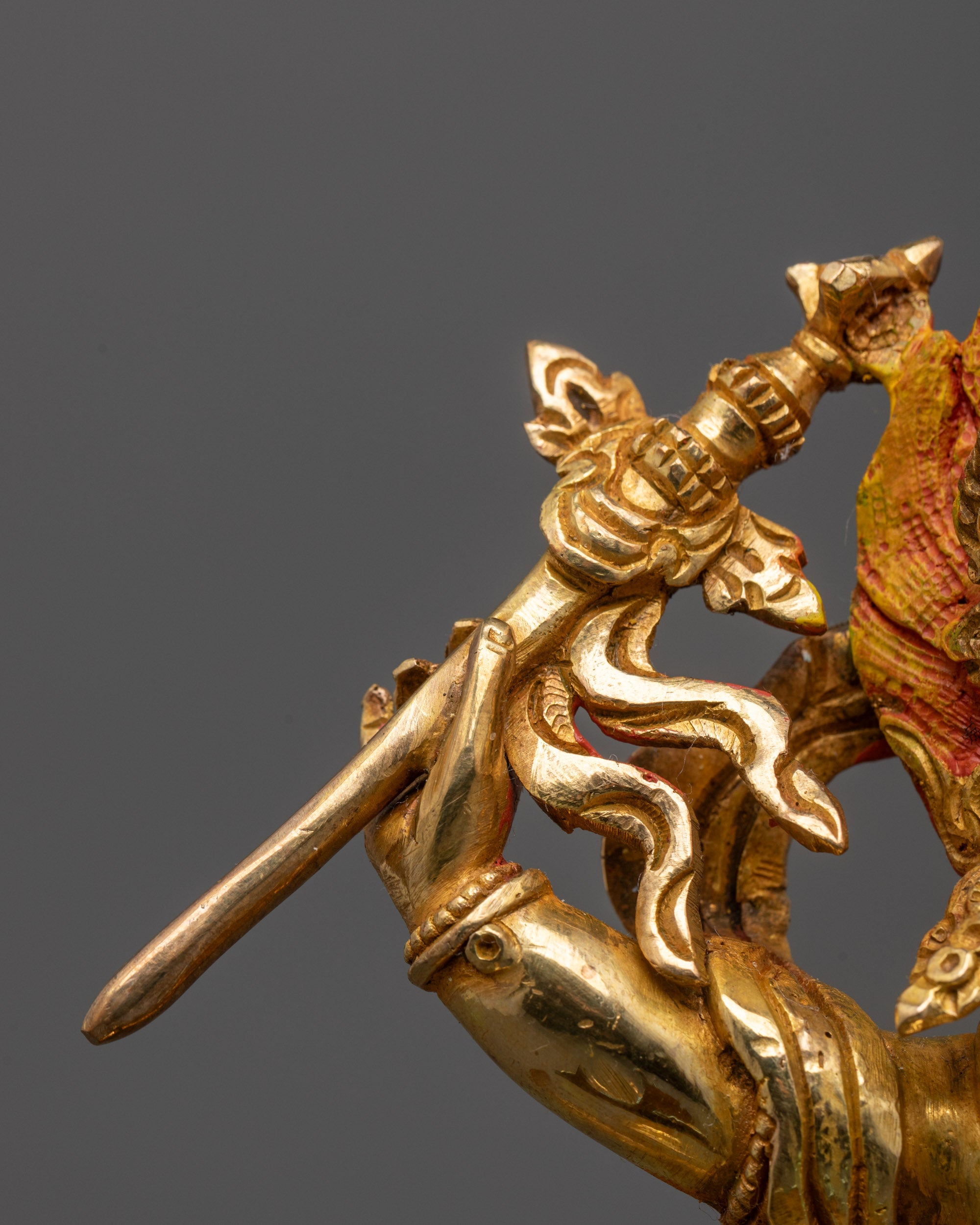 White Dzambhala Statue | Tibetan Wealth Deity Handcrafted in Nepal