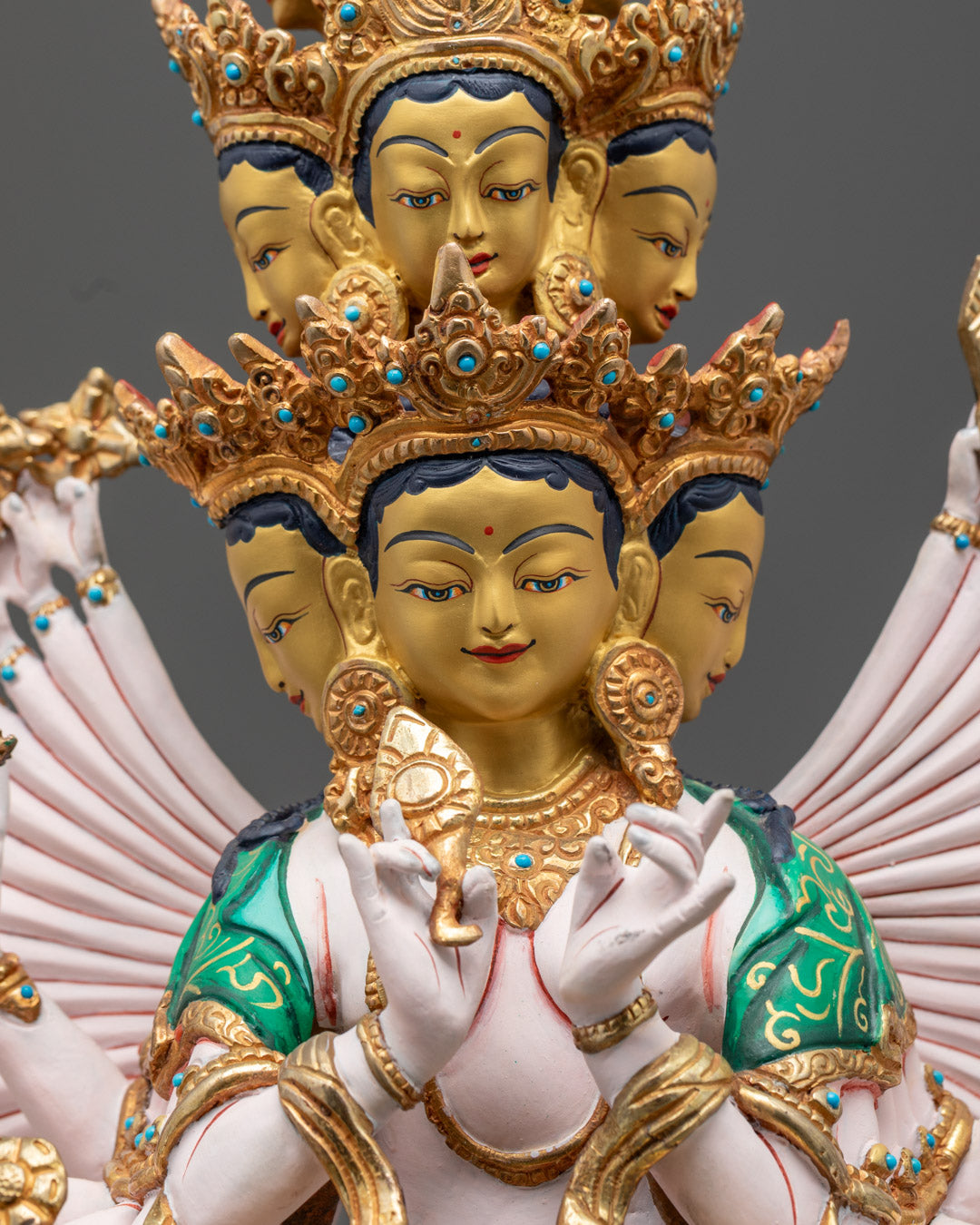 Tibetan 1000-Armed Sitatapatra Statue | White Umbrella Deity