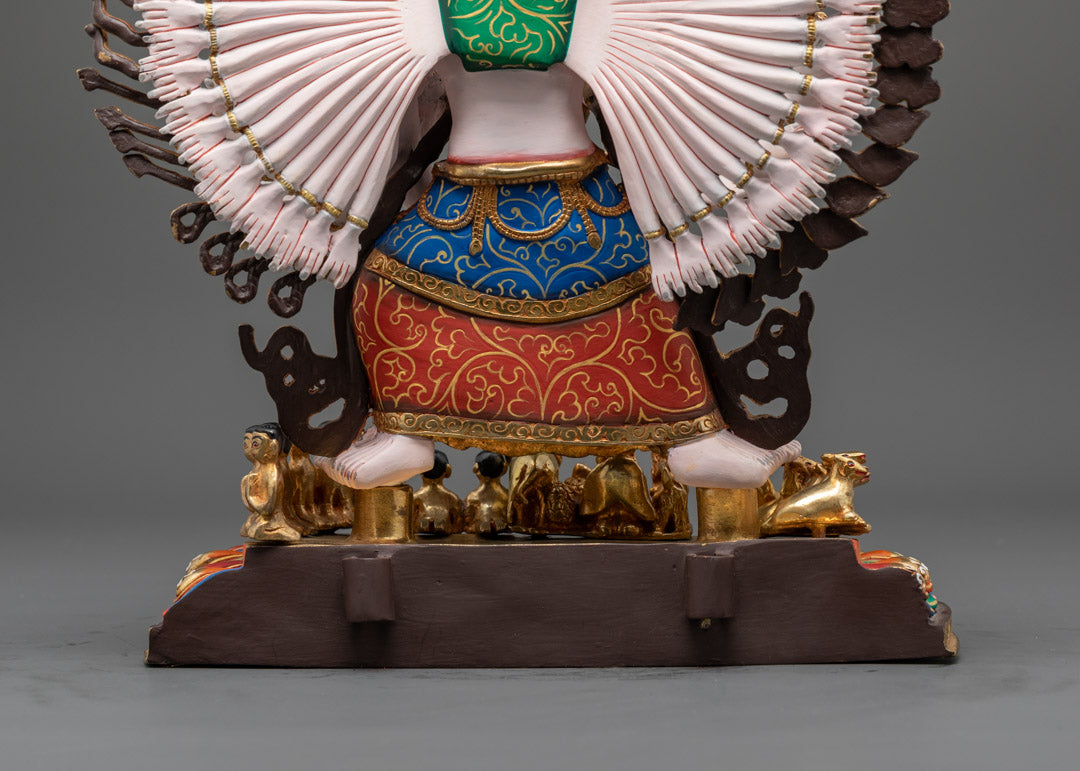 Tibetan 1000-Armed Sitatapatra Statue | White Umbrella Deity