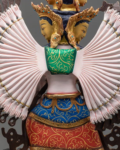 Tibetan 1000-Armed Sitatapatra Statue | White Umbrella Deity
