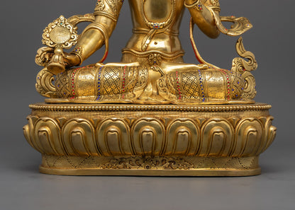 Dukar White Umbrella Statue | Tibetan Deity of Defense