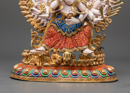 Tibetan 1000-Armed Sitatapatra Statue | White Umbrella Deity
