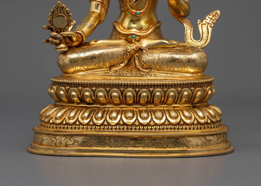 Handcrafted Dukar Statue | Tibetan Goddess of Wealth