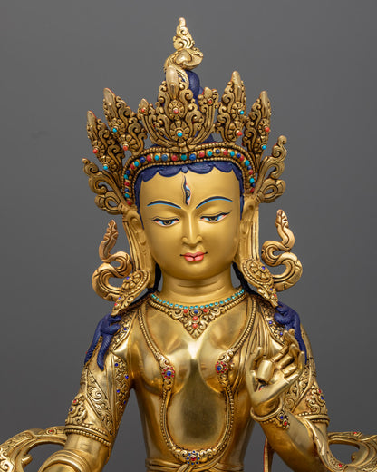 Dukar White Umbrella Statue | Tibetan Deity of Defense
