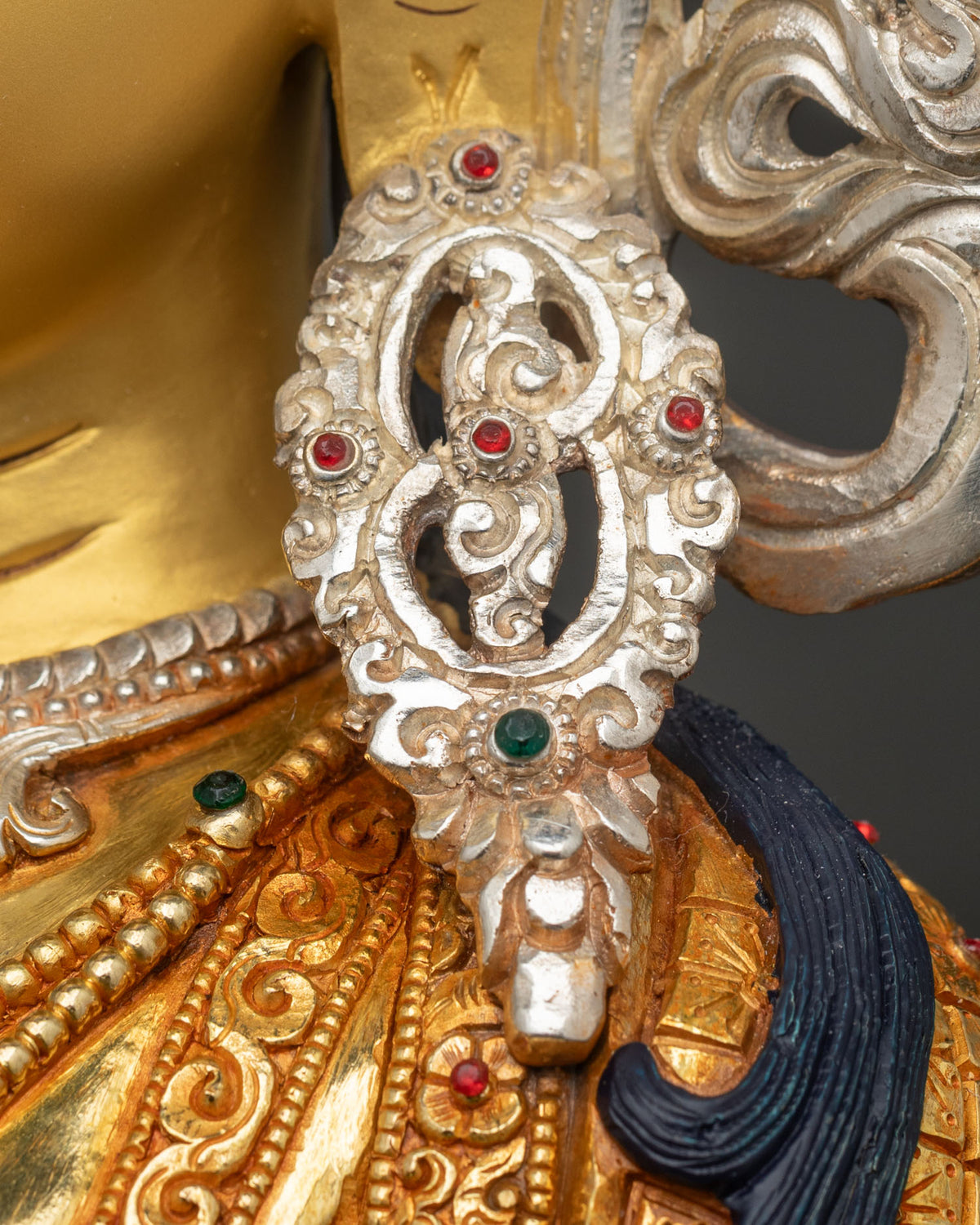 Exquisite Dukar Statue from Nepal | White Parasol Goddess Sculpture