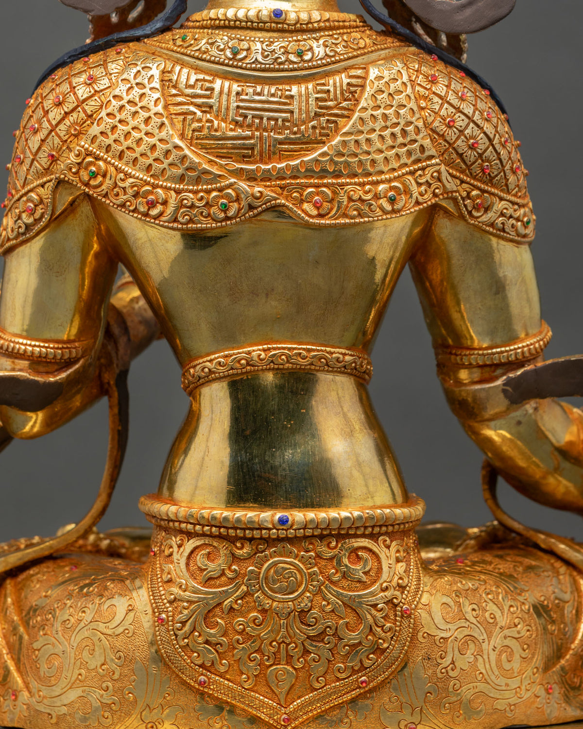 Exquisite Dukar Statue from Nepal | White Parasol Goddess Sculpture