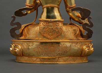 Exquisite Dukar Statue from Nepal | White Parasol Goddess Sculpture