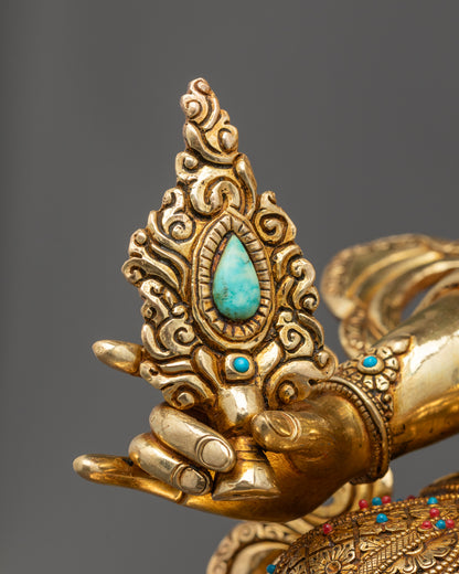 Handcrafted Sitatapatra Statue | The White Umbrella Deity
