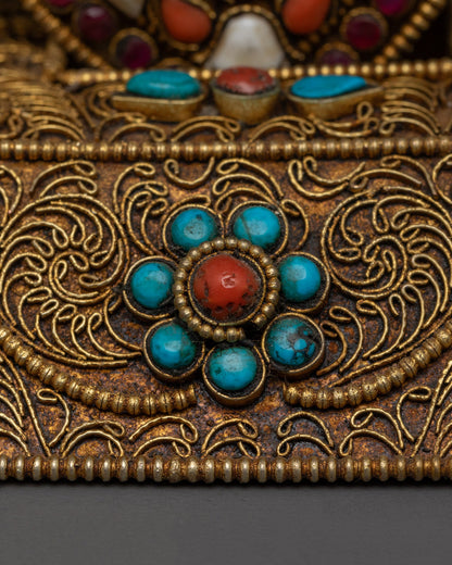 Sacred Ghau Box with Chenrezig