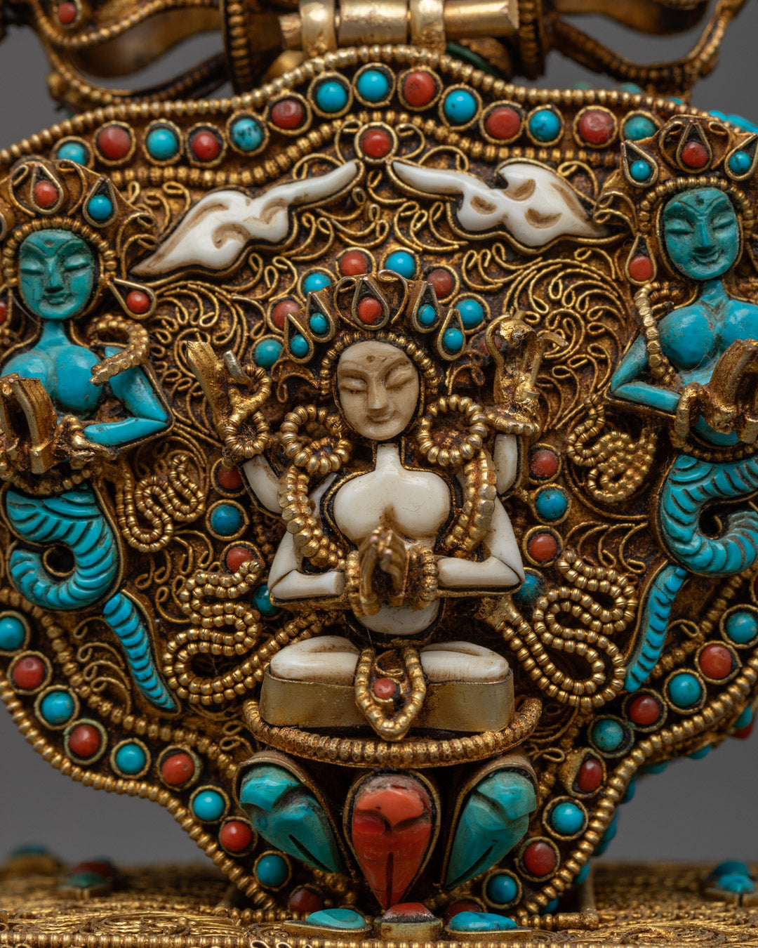 Sacred Ghau Box with Chenrezig
