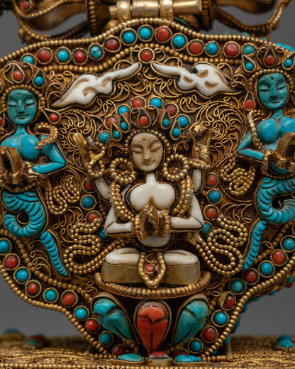 Sacred Ghau Box with Chenrezig