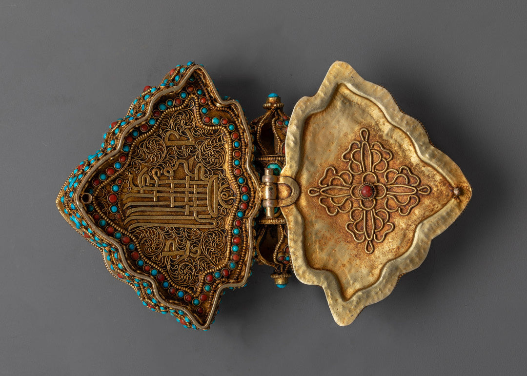 Sacred Ghau Box with Chenrezig