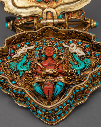 Sacred Ghau Box with Chenrezig