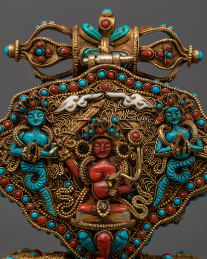 Tibetan Prayer Box with Manjushri