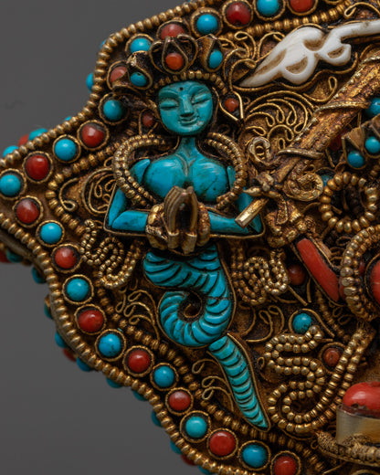 Tibetan Prayer Box with Manjushri