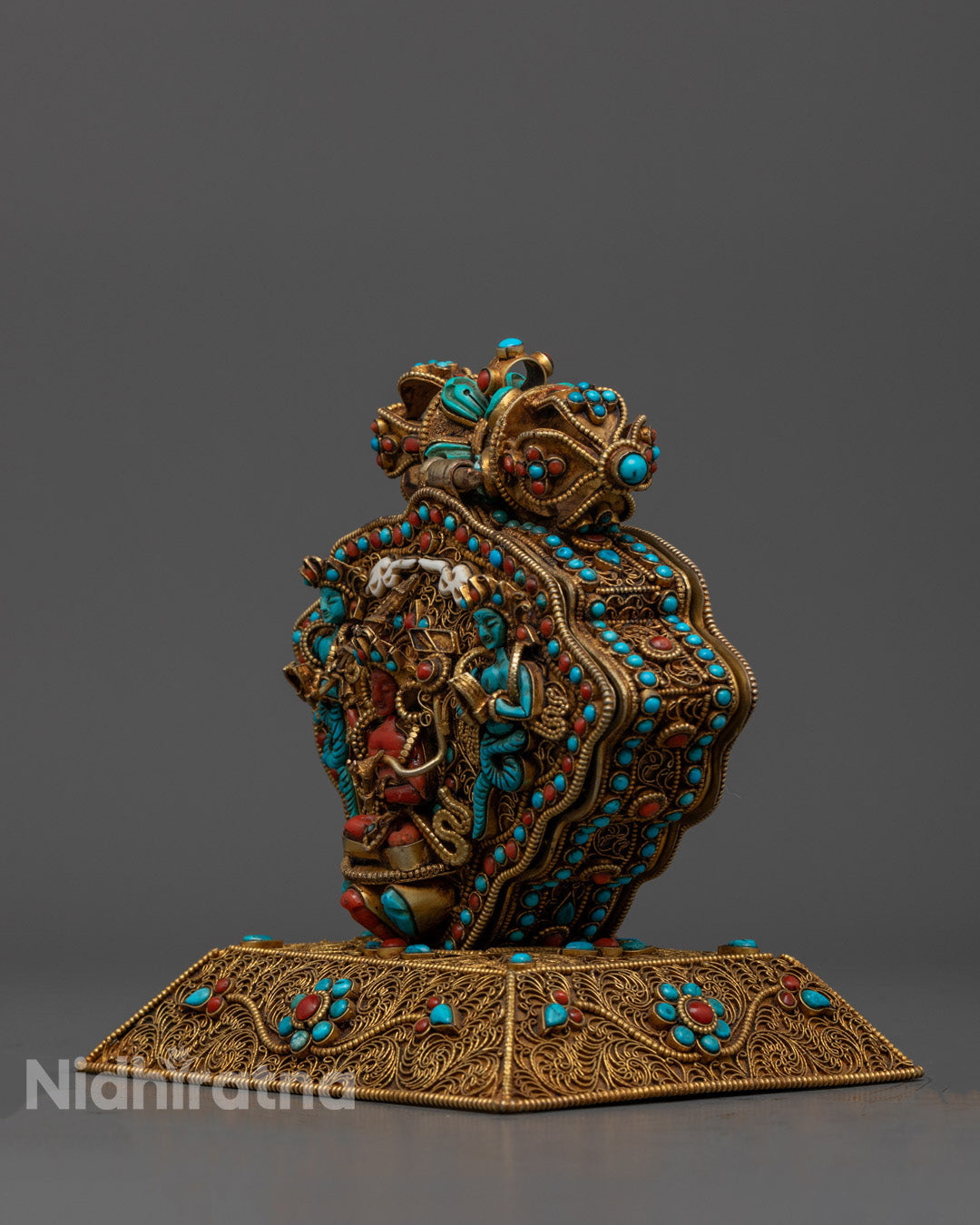 Tibetan Prayer Box with Manjushri