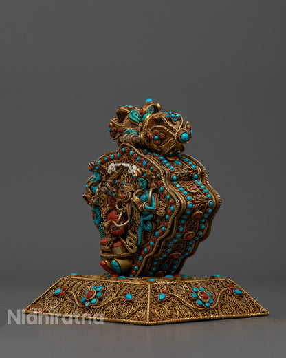 Tibetan Prayer Box with Manjushri