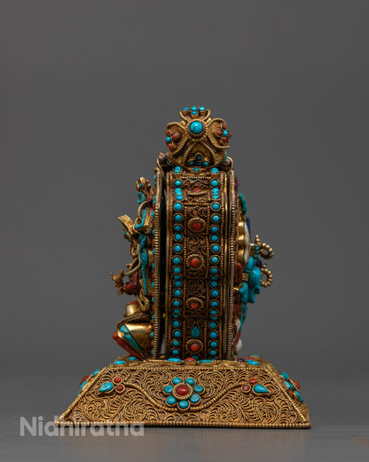 Tibetan Prayer Box with Manjushri