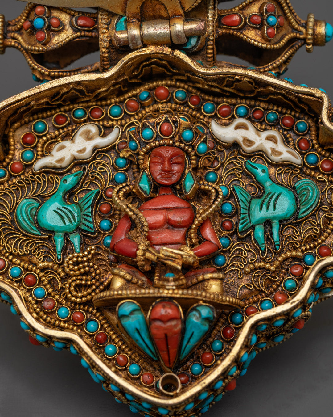 Tibetan Prayer Box with Manjushri