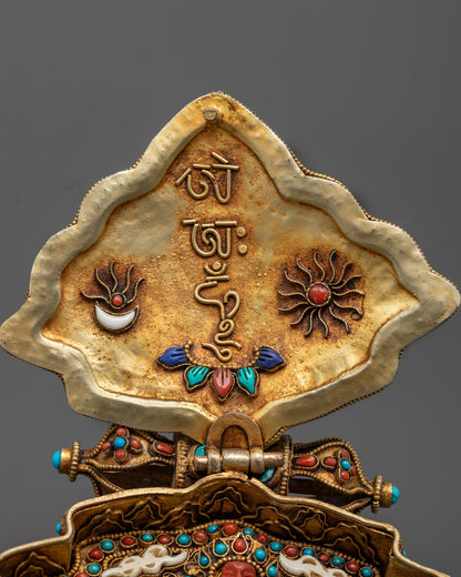 Tibetan Prayer Box with Manjushri