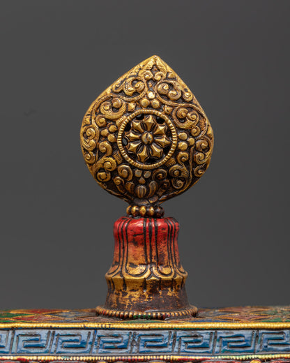 Tibetan Copper Incense Burner | Buddhist Ritual Item