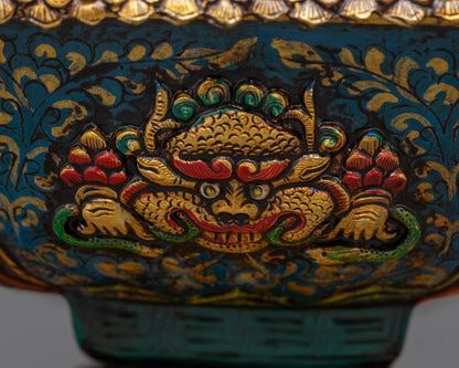 Tibetan Copper Incense Burner | Buddhist Ritual Item