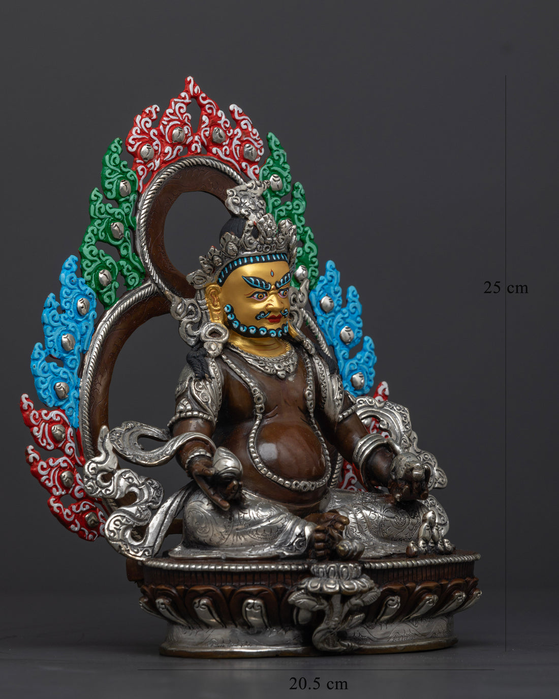 Oxidized Dzambhala Statue: A Spiritual Representation of Wealth