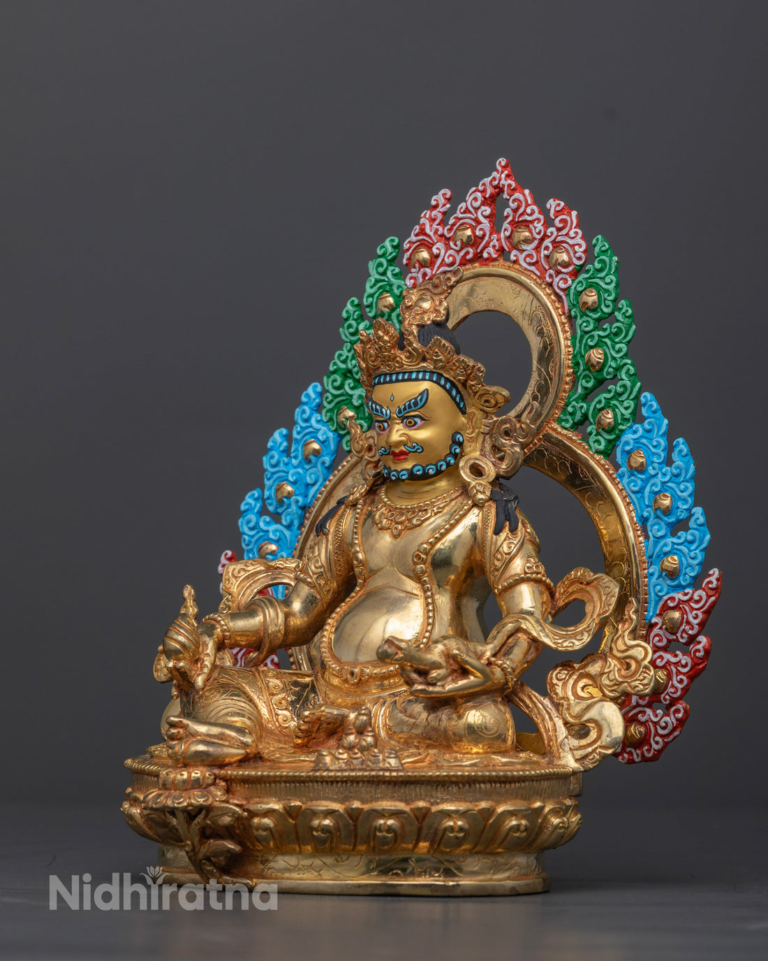 Dzambhala Statue | Spiritual Icon with 24k Gold Finish