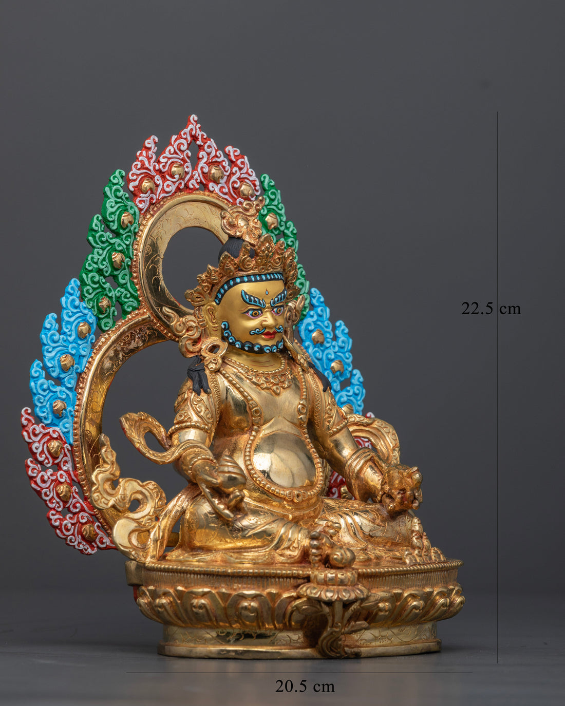 Dzambhala Statue | Spiritual Icon with 24k Gold Finish