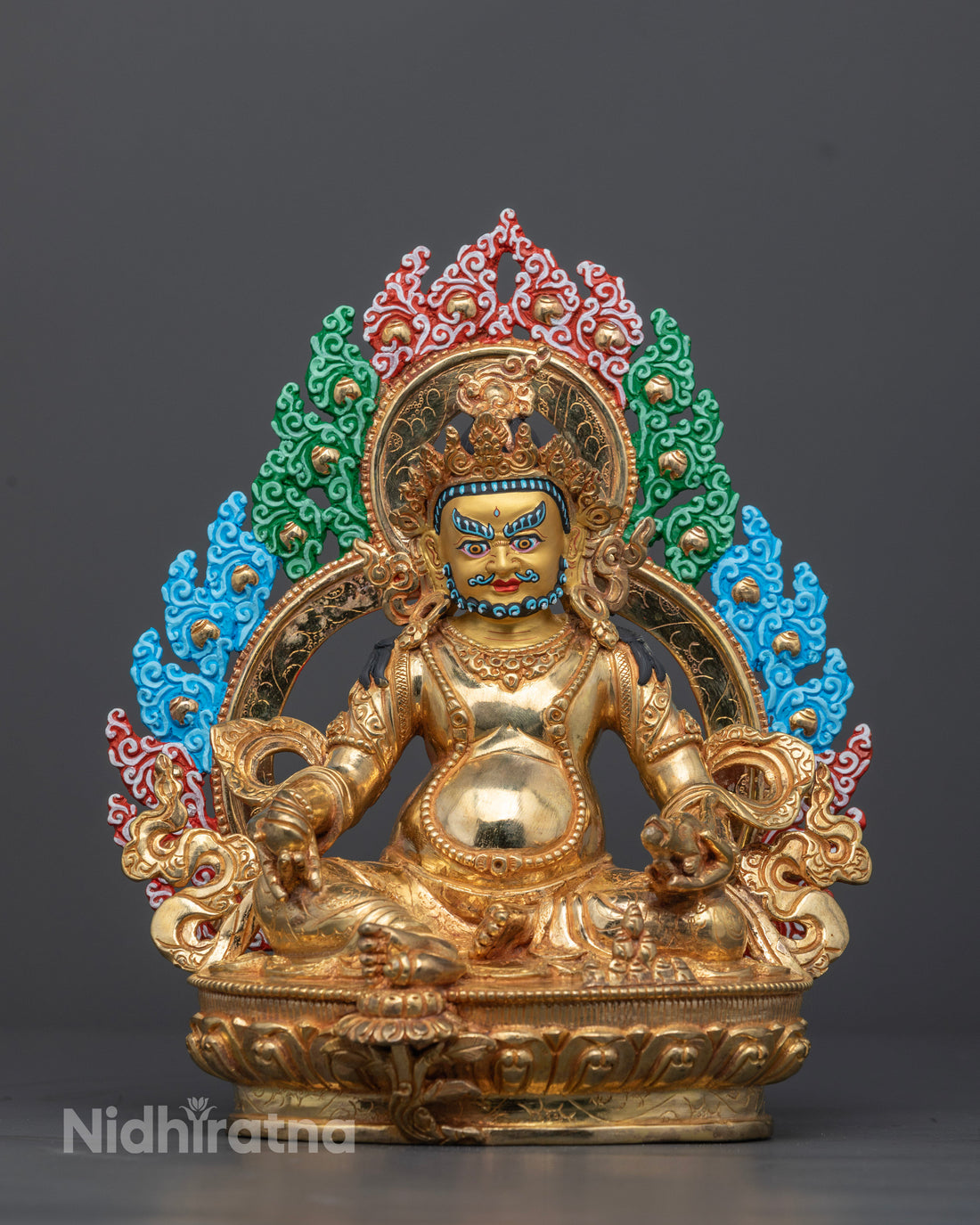 Dzambhala Statue | Spiritual Icon with 24k Gold Finish