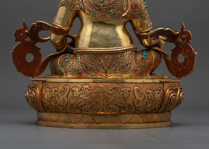 Traditional Dzambhala Statue | Hand-Carved Dzambhala Sculpture