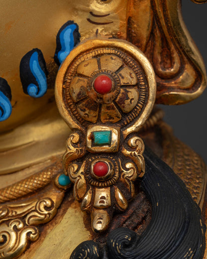 Traditional Dzambhala Statue | Hand-Carved Dzambhala Sculpture