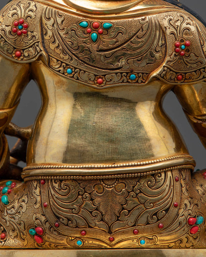 Traditional Dzambhala Statue | Hand-Carved Dzambhala Sculpture