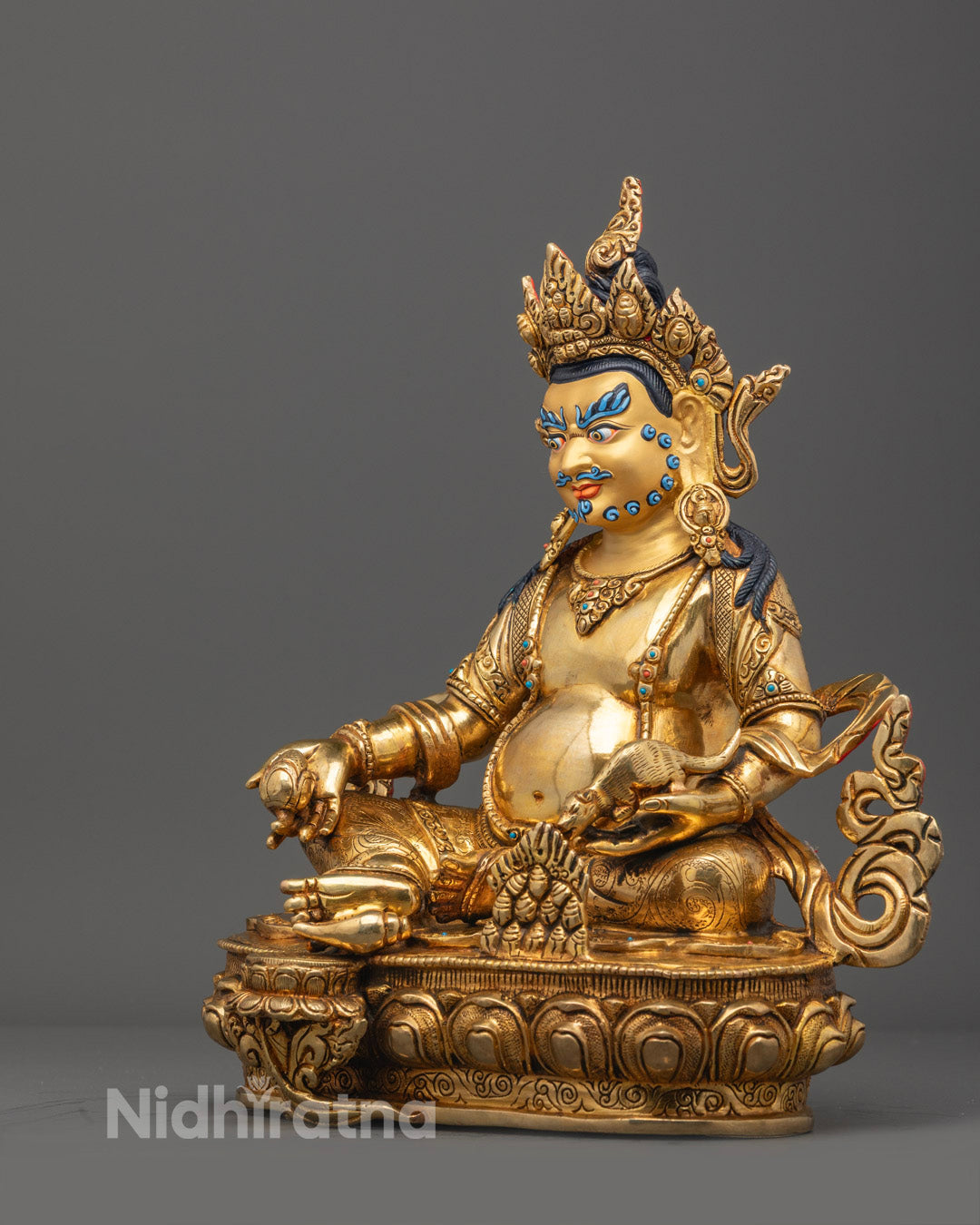 Tibetan Dzambala Statue | Handmade Buddhist Wealth God