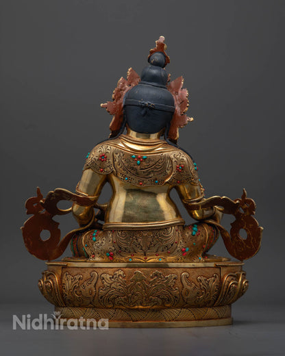 Traditional Dzambhala Statue | Hand-Carved Dzambhala Sculpture