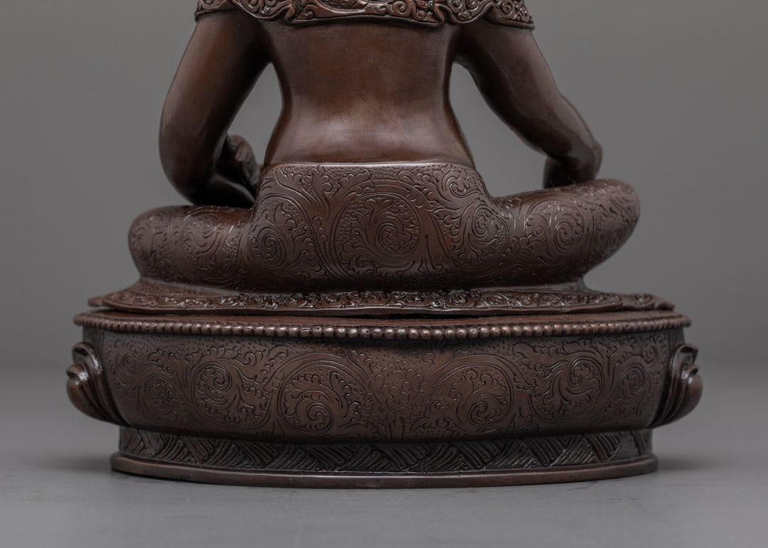 Oxidized Jambhala Statue | Wealth Deity