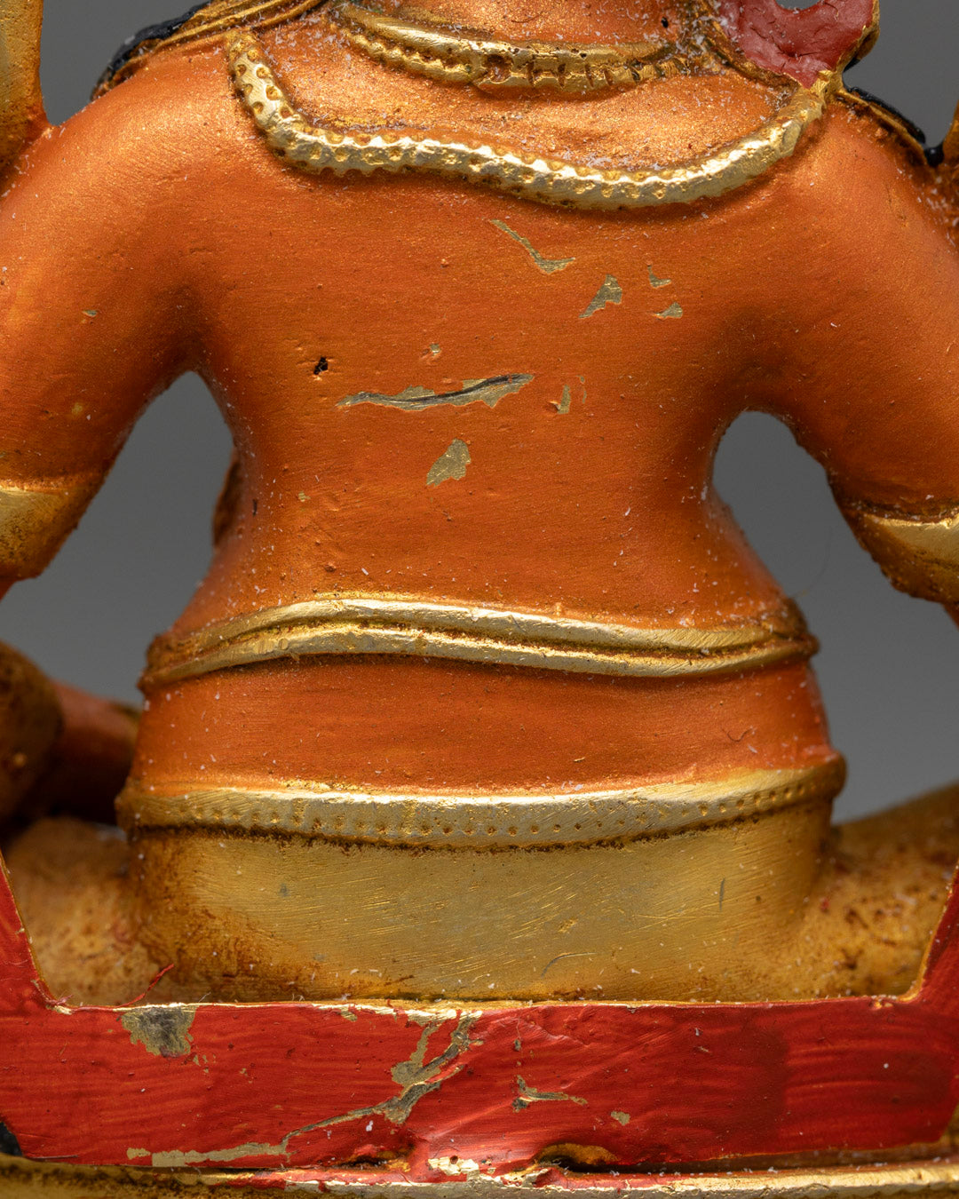 Yellow-Hued Dzambhala Statue | Buddhist Wealth Deity Sculpture