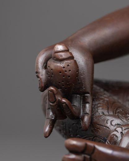 Oxidized Jambhala Statue | Wealth Deity