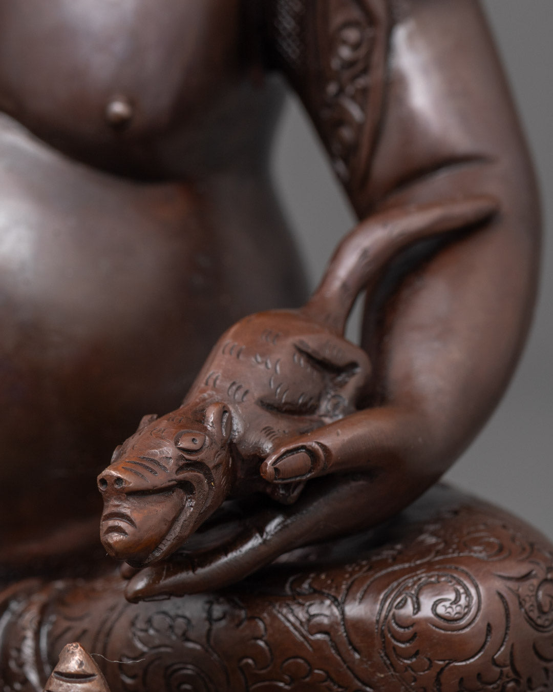 Oxidized Jambhala Statue | Wealth Deity