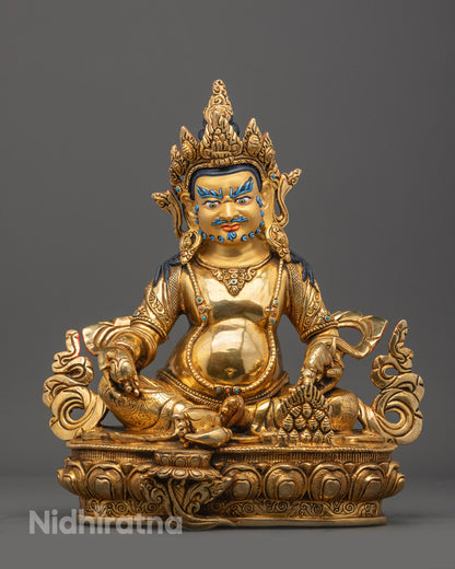 Tibetan Dzambala Statue | Handmade Buddhist Wealth God