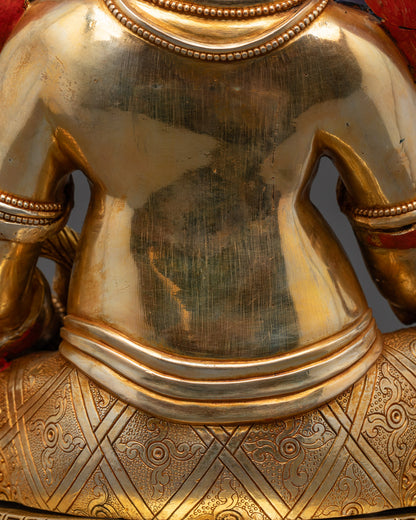 Yellow Dzambhala Sculpture | Lord Kubera