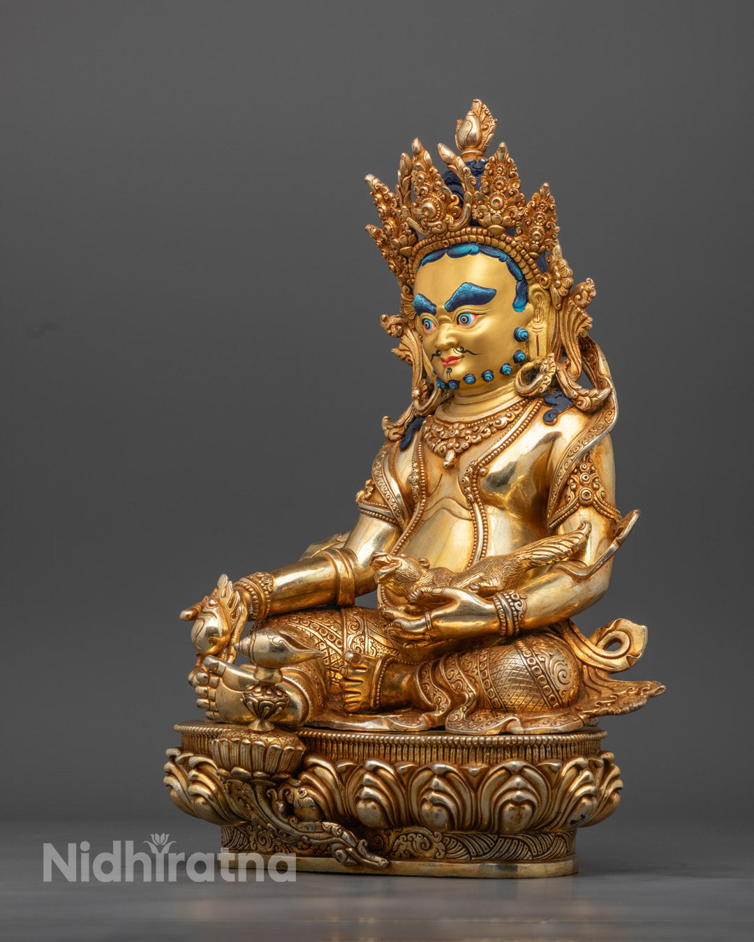 Yellow Dzambhala Sculpture | Lord Kubera