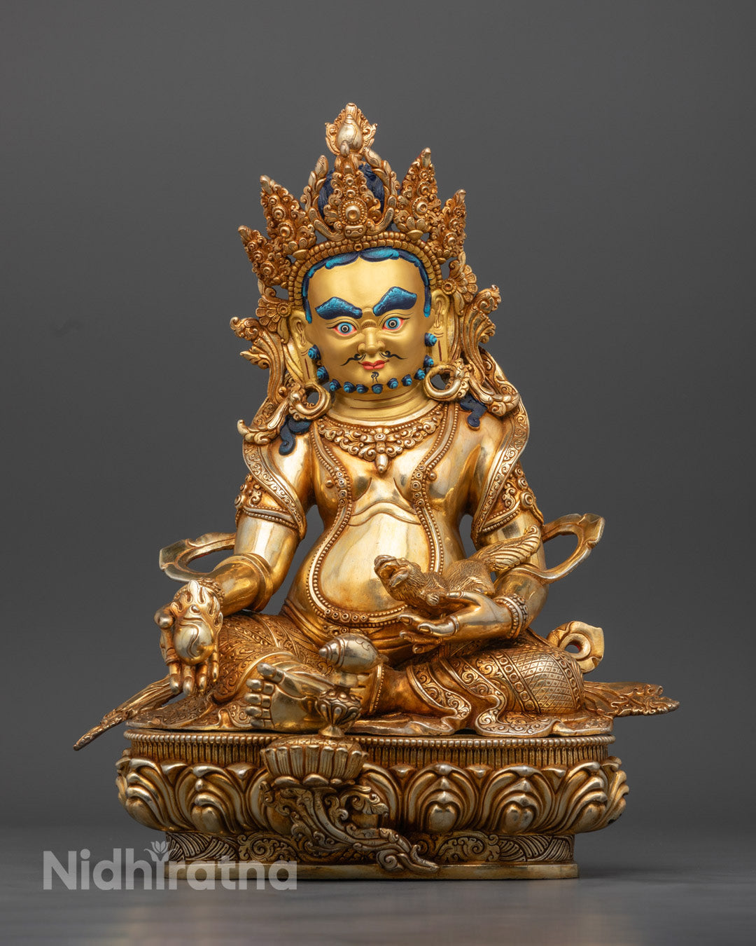 Yellow Dzambhala Sculpture | Lord Kubera