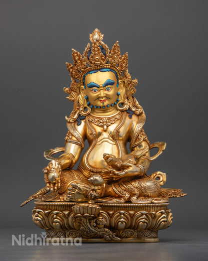Yellow Dzambhala Sculpture | Lord Kubera