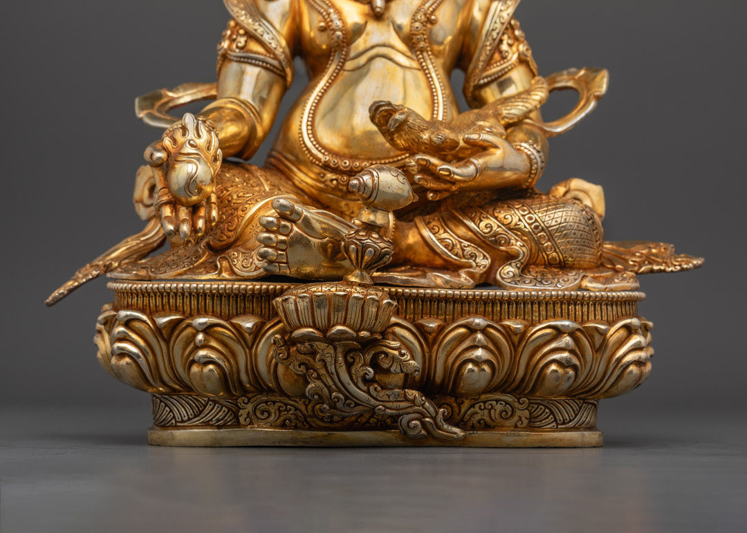 Yellow Dzambhala Sculpture | Lord Kubera