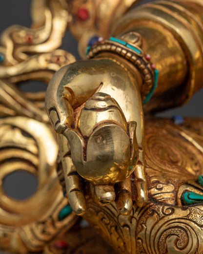 Dzambhala | Yellow Jambhala Wealth Statue