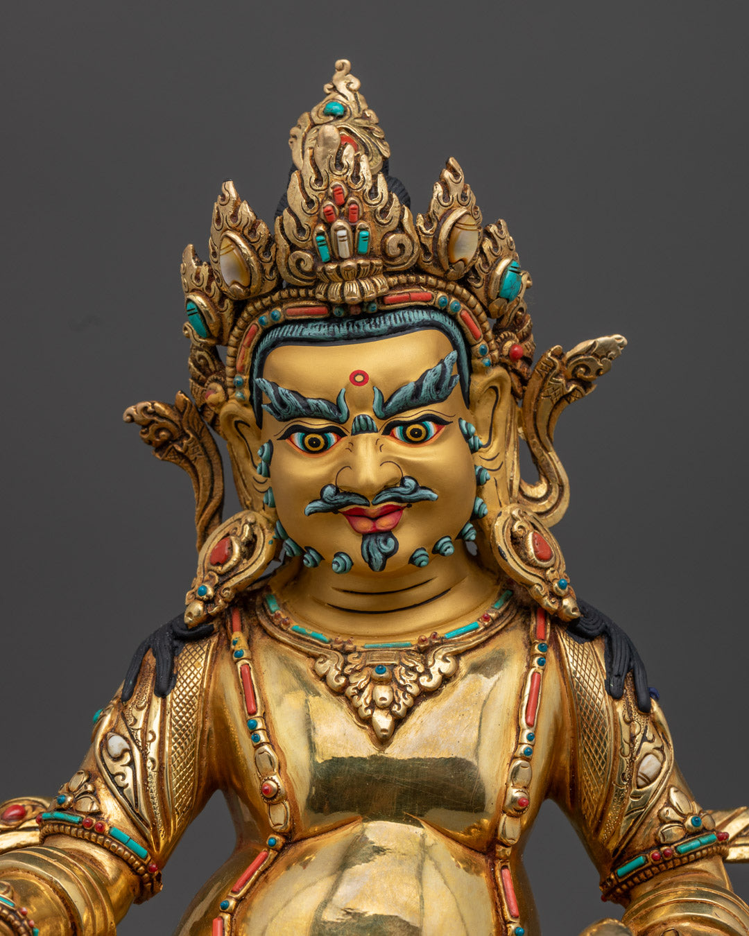 Dzambhala | Yellow Jambhala Wealth Statue