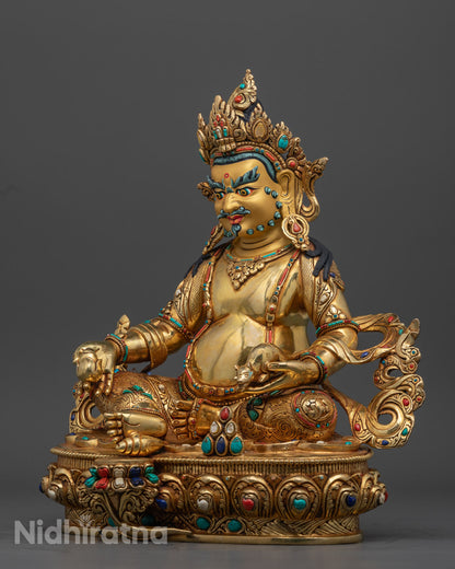 Dzambhala | Yellow Jambhala Wealth Statue