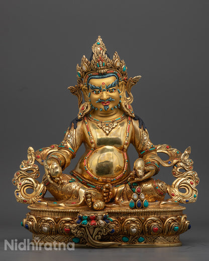 Dzambhala | Yellow Jambhala Wealth Statue